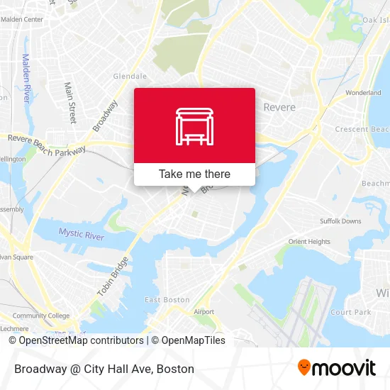 Mapa de Broadway @ City Hall Ave