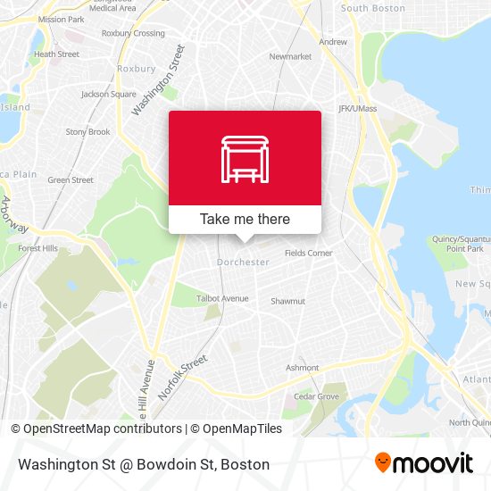 Mapa de Washington St @ Bowdoin St