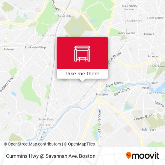 Cummins Hwy @ Savannah Ave map
