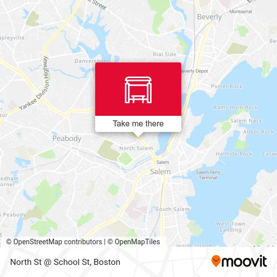 North St @ School St map