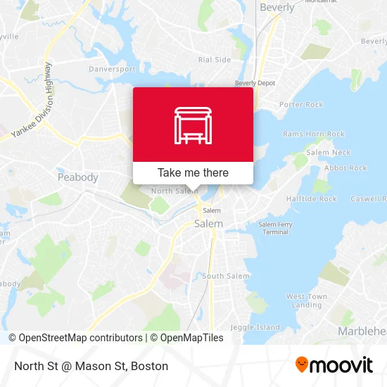 North St @ Mason St map