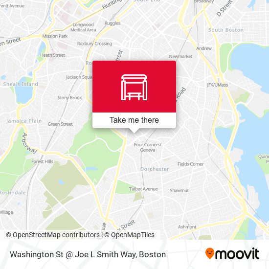 Mapa de Washington St @ Joe L Smith Way