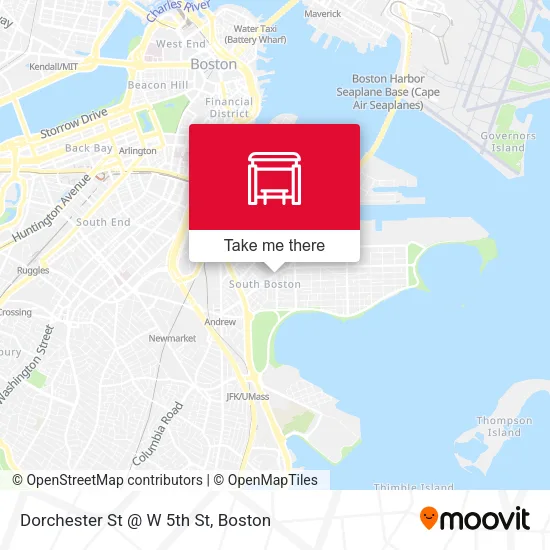 Mapa de Dorchester St @ W 5th St