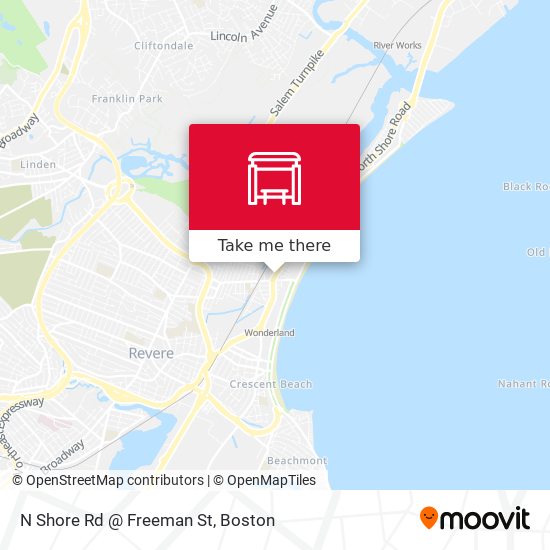 N Shore Rd @ Freeman St map