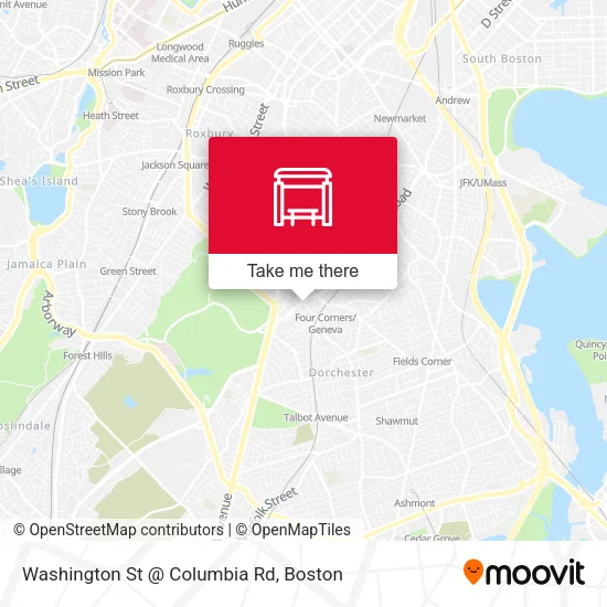 Mapa de Washington St @ Columbia Rd