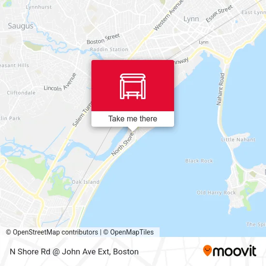 Mapa de N Shore Rd @ John Ave Ext