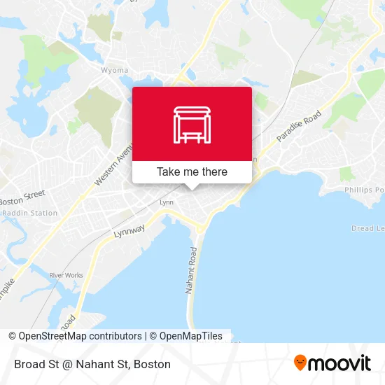 Mapa de Broad St @ Nahant St