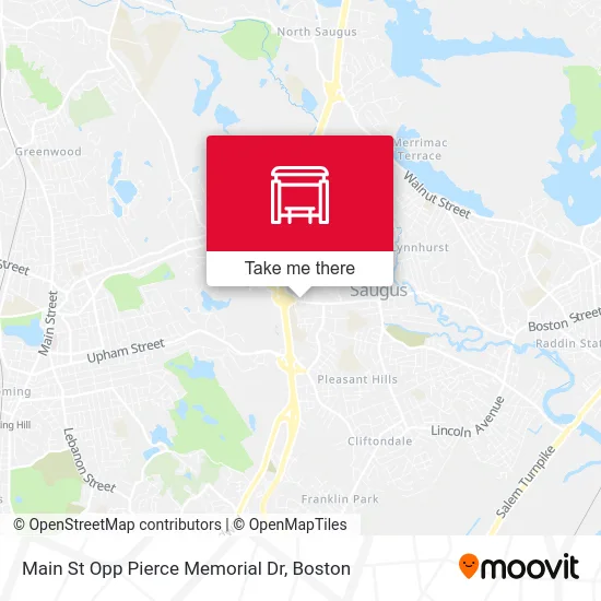 Main St Opp Pierce Memorial Dr map