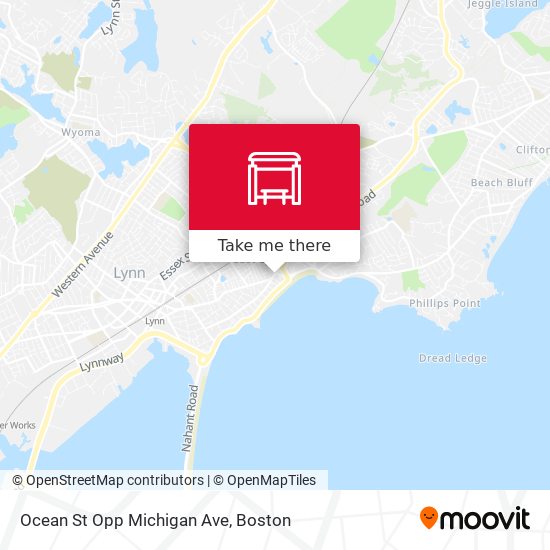 Ocean St Opp Michigan Ave map