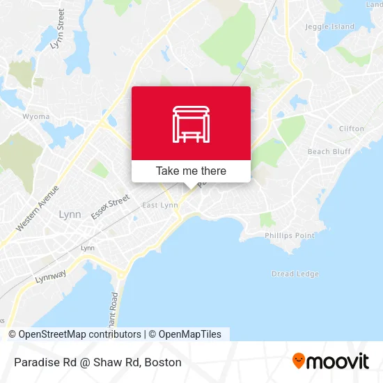 Paradise Rd @ Shaw Rd map