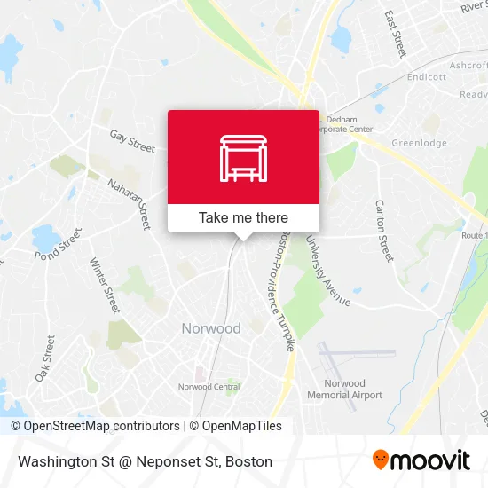 Washington St @ Neponset St map