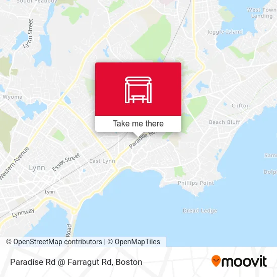 Paradise Rd @ Farragut Rd map
