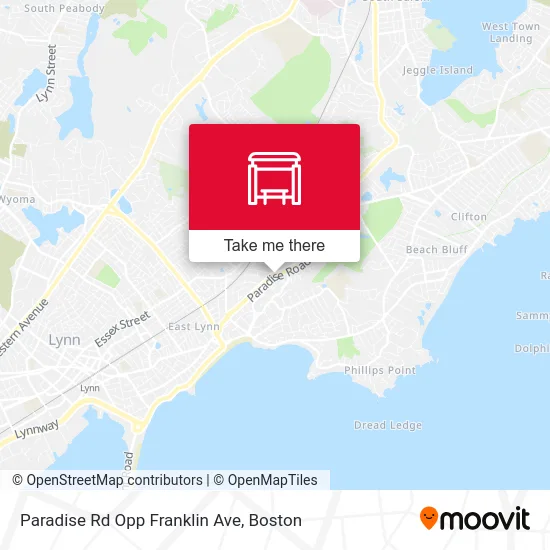 Paradise Rd Opp Franklin Ave map