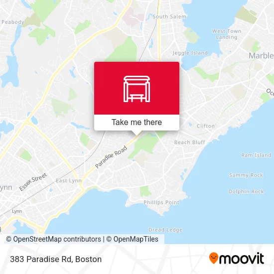 Mapa de 383 Paradise Rd