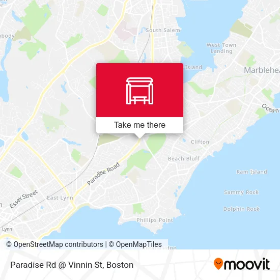 Paradise Rd @ Vinnin St map