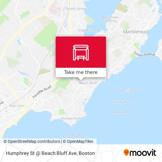 Mapa de Humphrey St @ Beach Bluff Ave