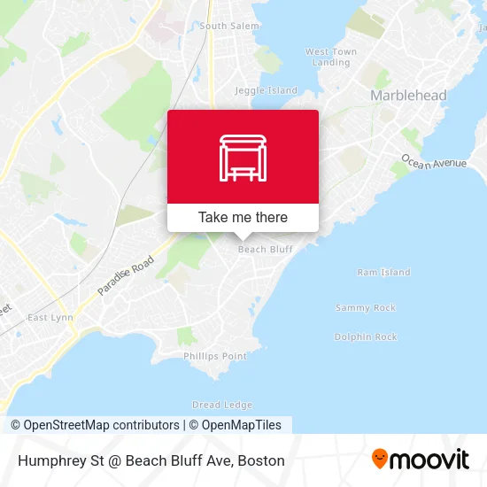 Humphrey St @ Beach Bluff Ave map