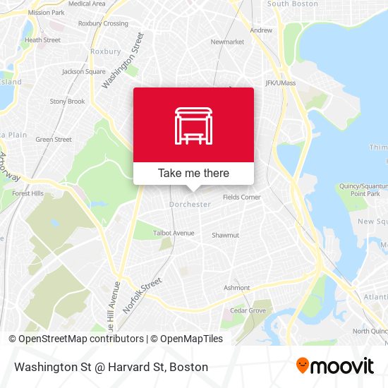 Washington St @ Harvard St map