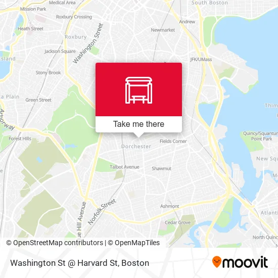 Mapa de Washington St @ Harvard St