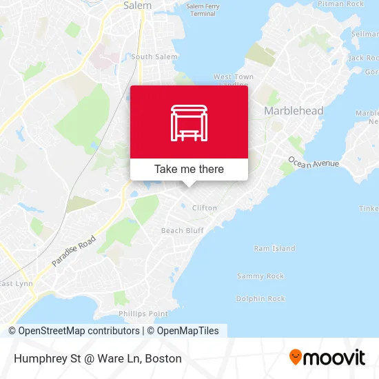 Humphrey St @ Ware Ln map