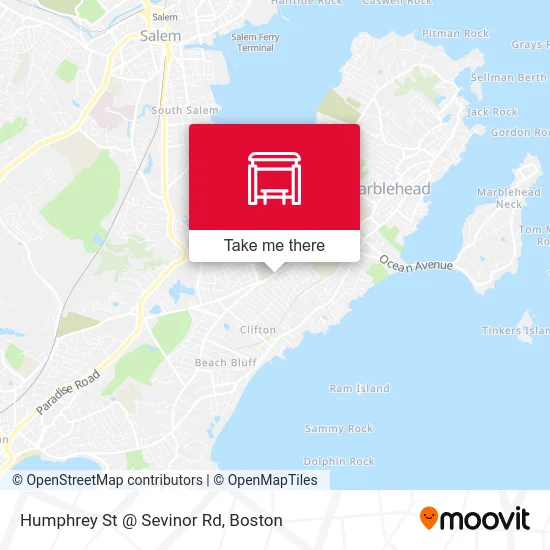 Humphrey St @ Sevinor Rd map