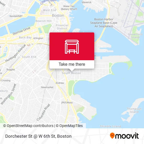 Mapa de Dorchester St @ W 6th St