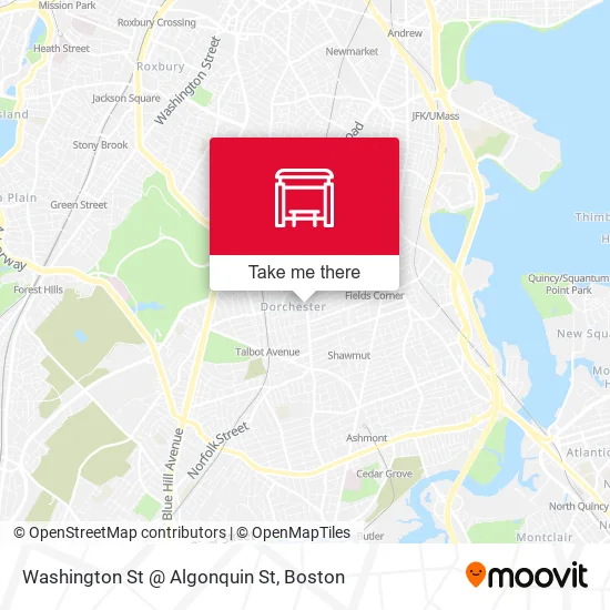 Mapa de Washington St @ Algonquin St