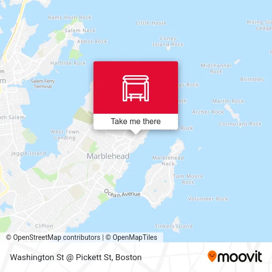 Washington St @ Pickett St map