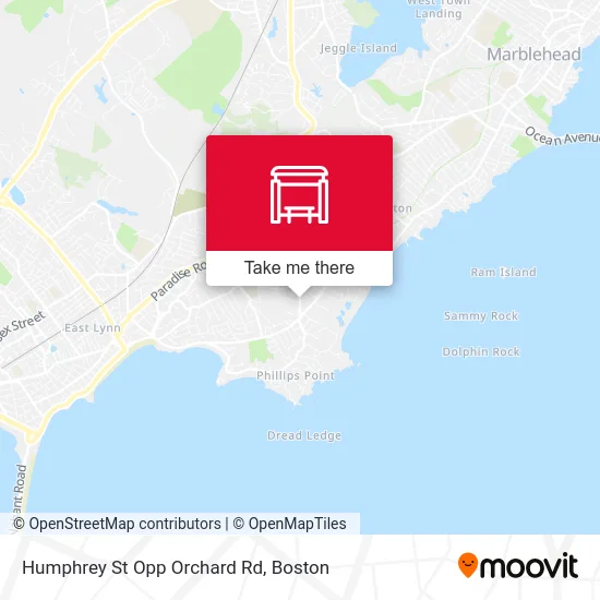 Humphrey St Opp Orchard Rd map