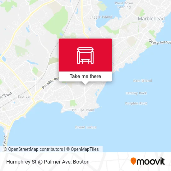 Humphrey St @ Palmer Ave map