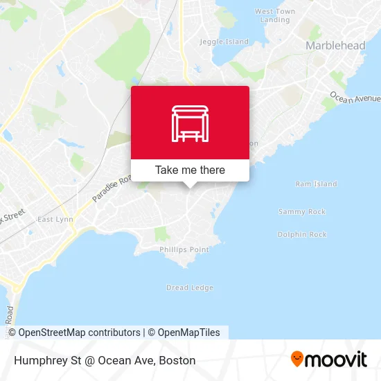 Humphrey St @ Ocean Ave map