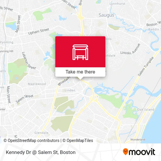 Mapa de Kennedy Dr @ Salem St