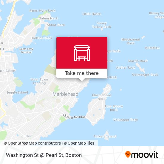 Mapa de Washington St @ Pearl St