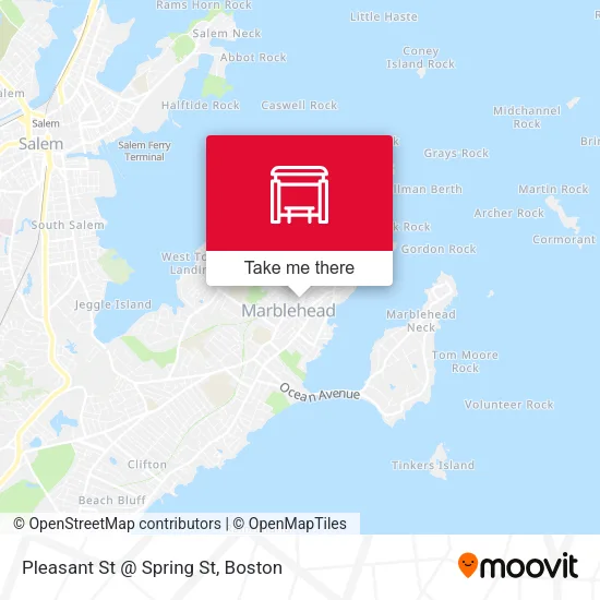 Pleasant St @ Spring St map