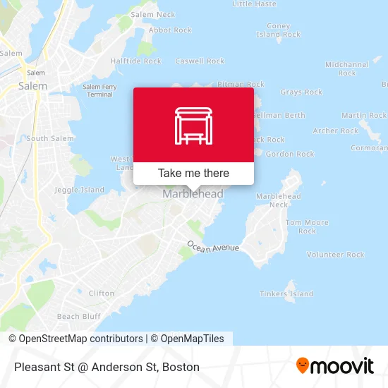 Pleasant St @ Anderson St map