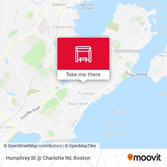 Mapa de Humphrey St @ Charlotte Rd