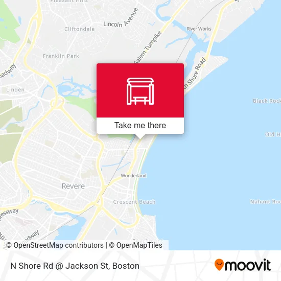 N Shore Rd @ Jackson St map