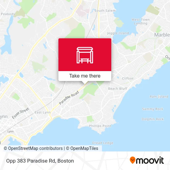 Opp 383 Paradise Rd map