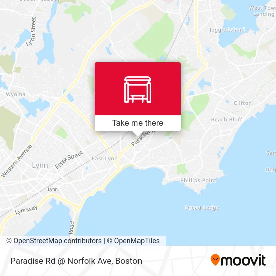 Paradise Rd @ Norfolk Ave map