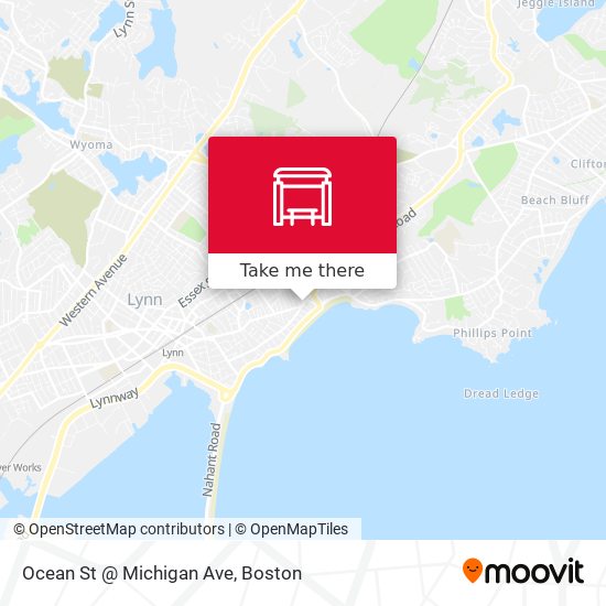 Mapa de Ocean St @ Michigan Ave