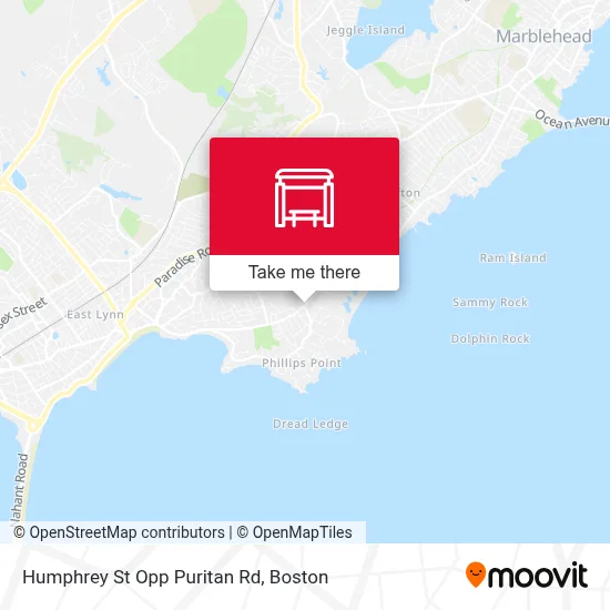 Humphrey St Opp Puritan Rd map