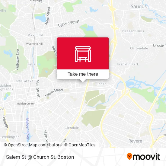 Mapa de Salem St @ Church St