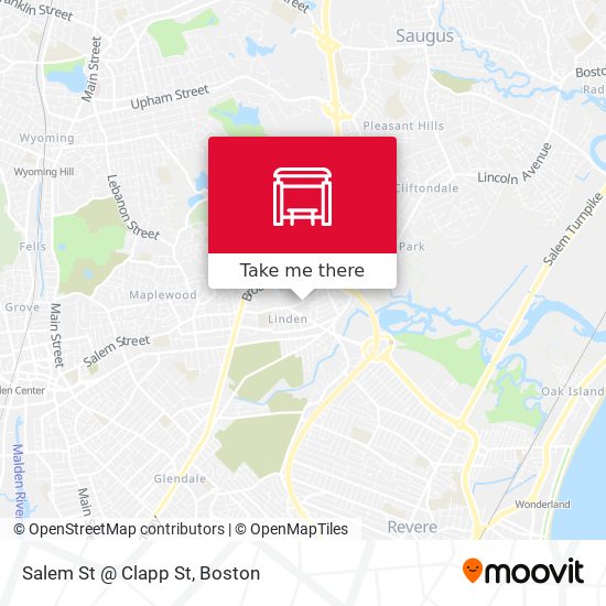 Salem St @ Clapp St map