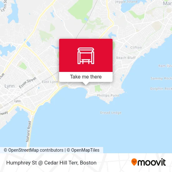 Mapa de Humphrey St @ Cedar Hill Terr