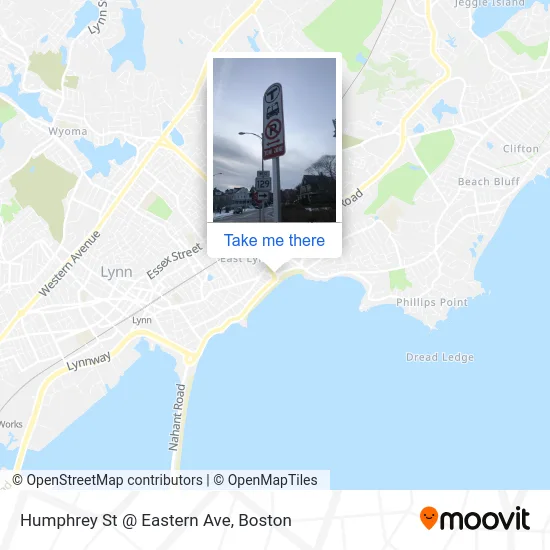 Humphrey St @ Eastern Ave map