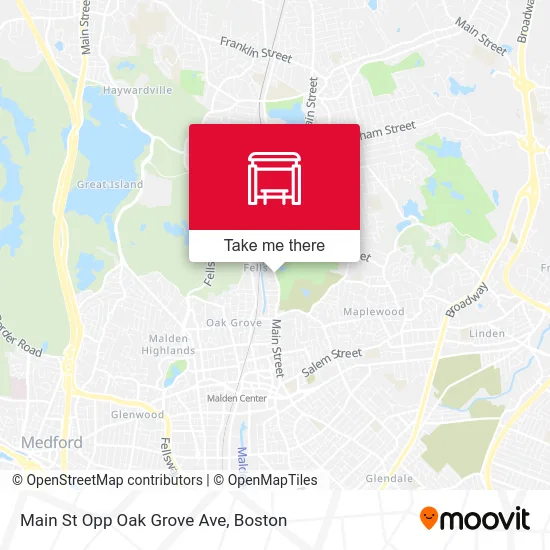 Main St Opp Oak Grove Ave map