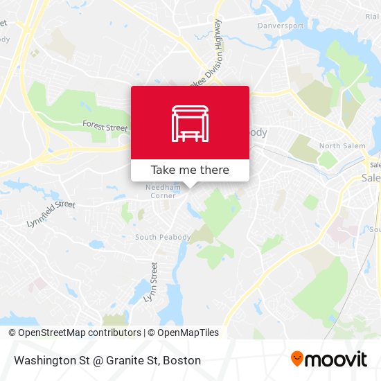 Washington St @ Granite St map