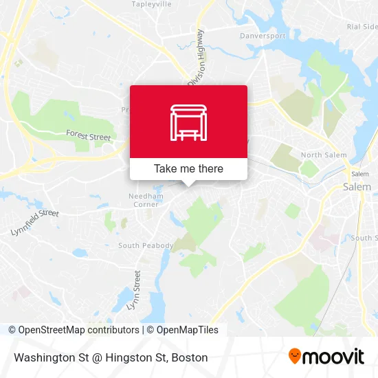 Washington St @ Hingston St map