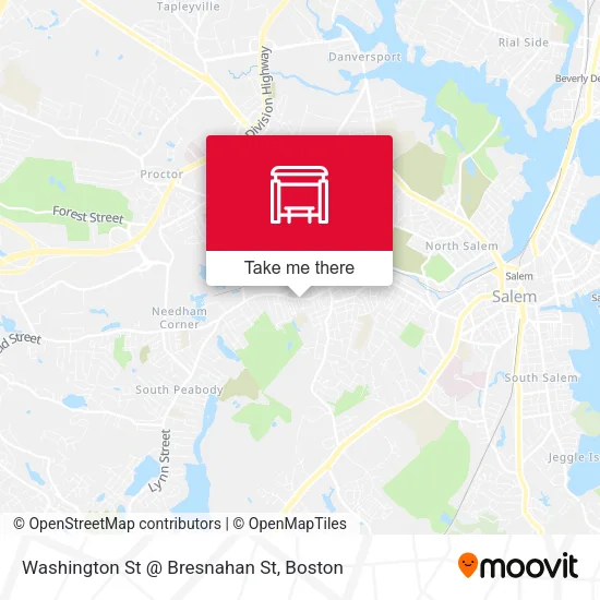 Mapa de Washington St @ Bresnahan St