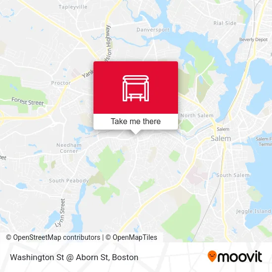 Washington St @ Aborn St map